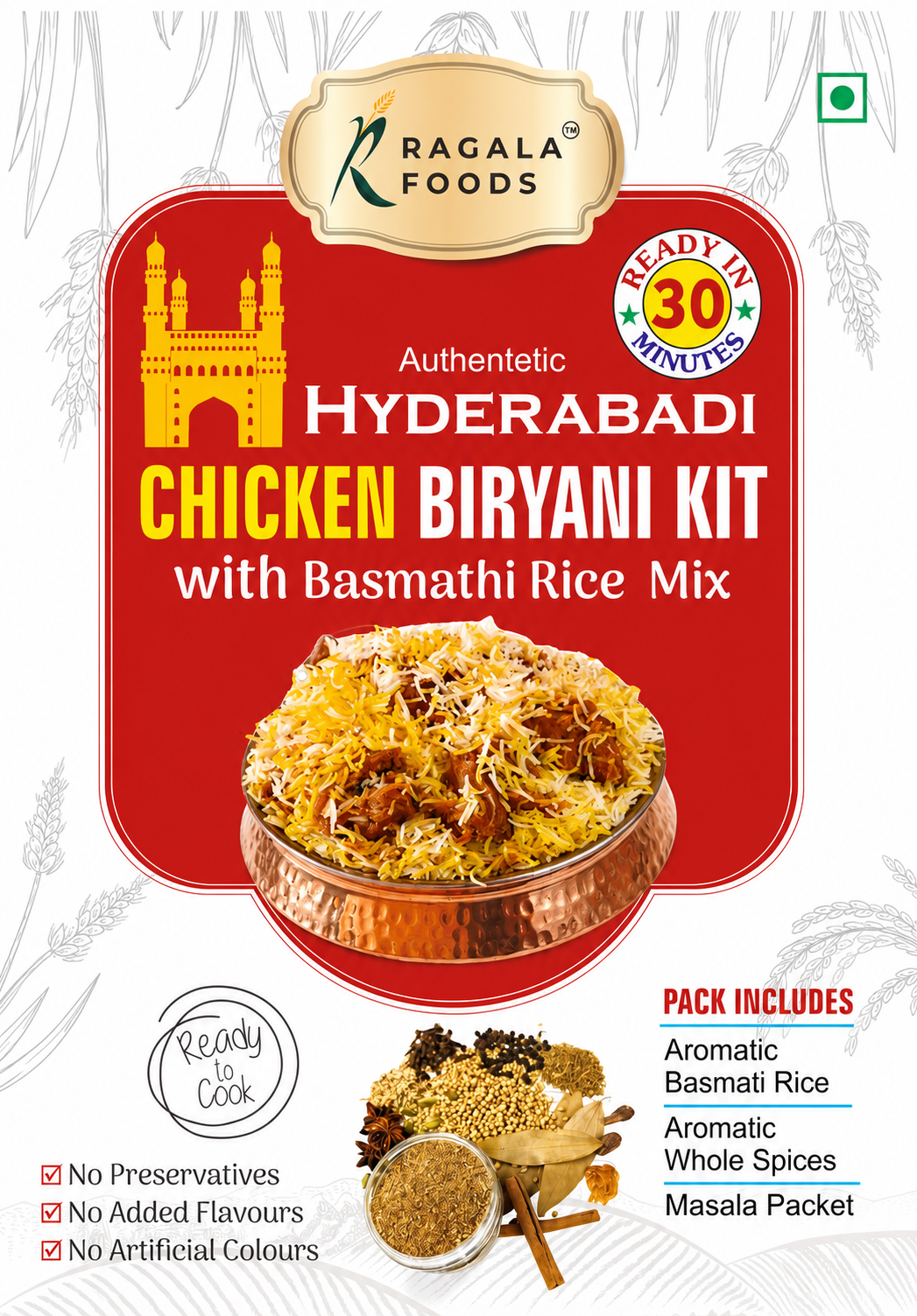 Hyderabadi Chicken Biryani Kit