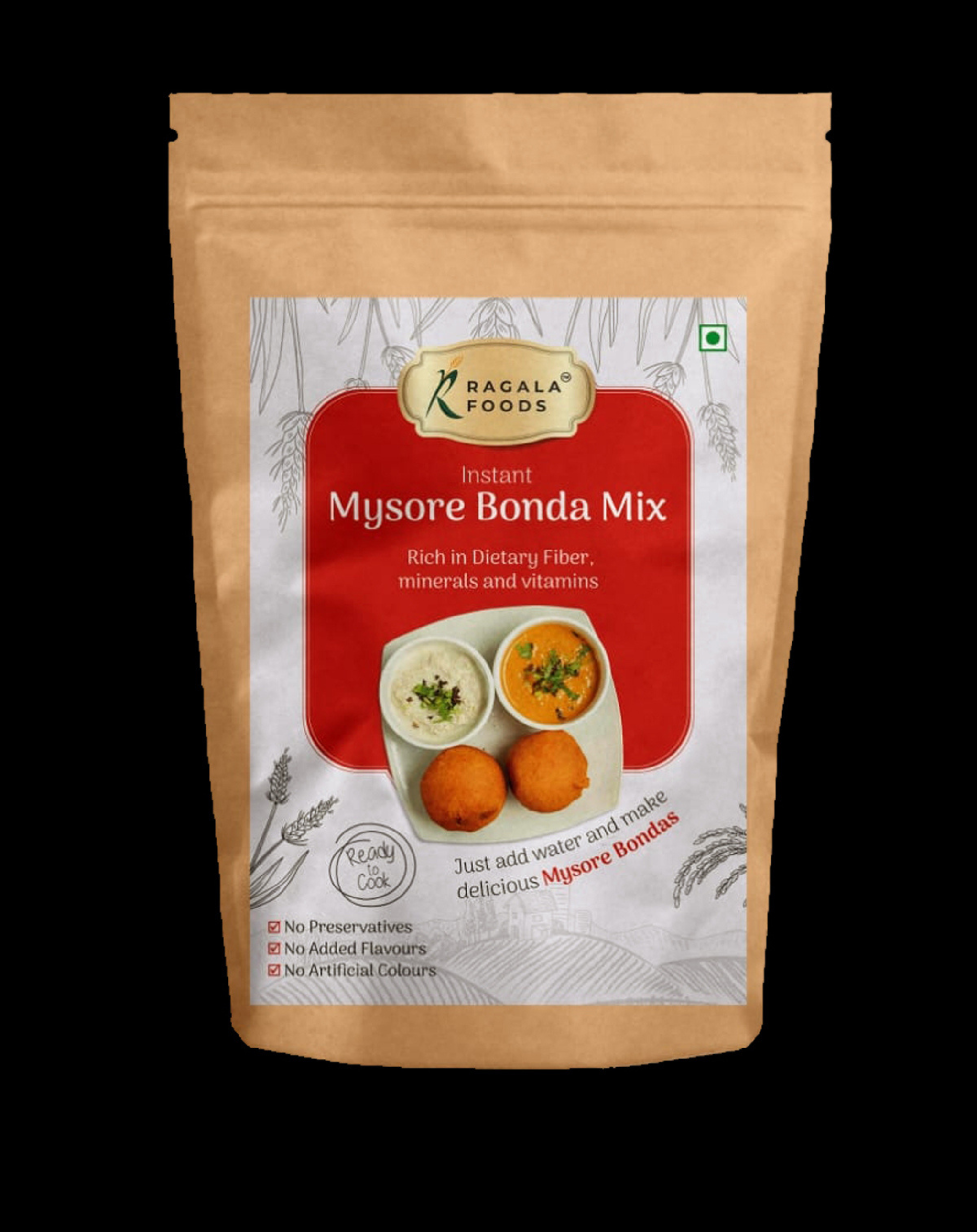 Mysore Bonda Mix by Ragala Foods is a delightful combination of multiple millet ingredients for a healthy and tasty snack.