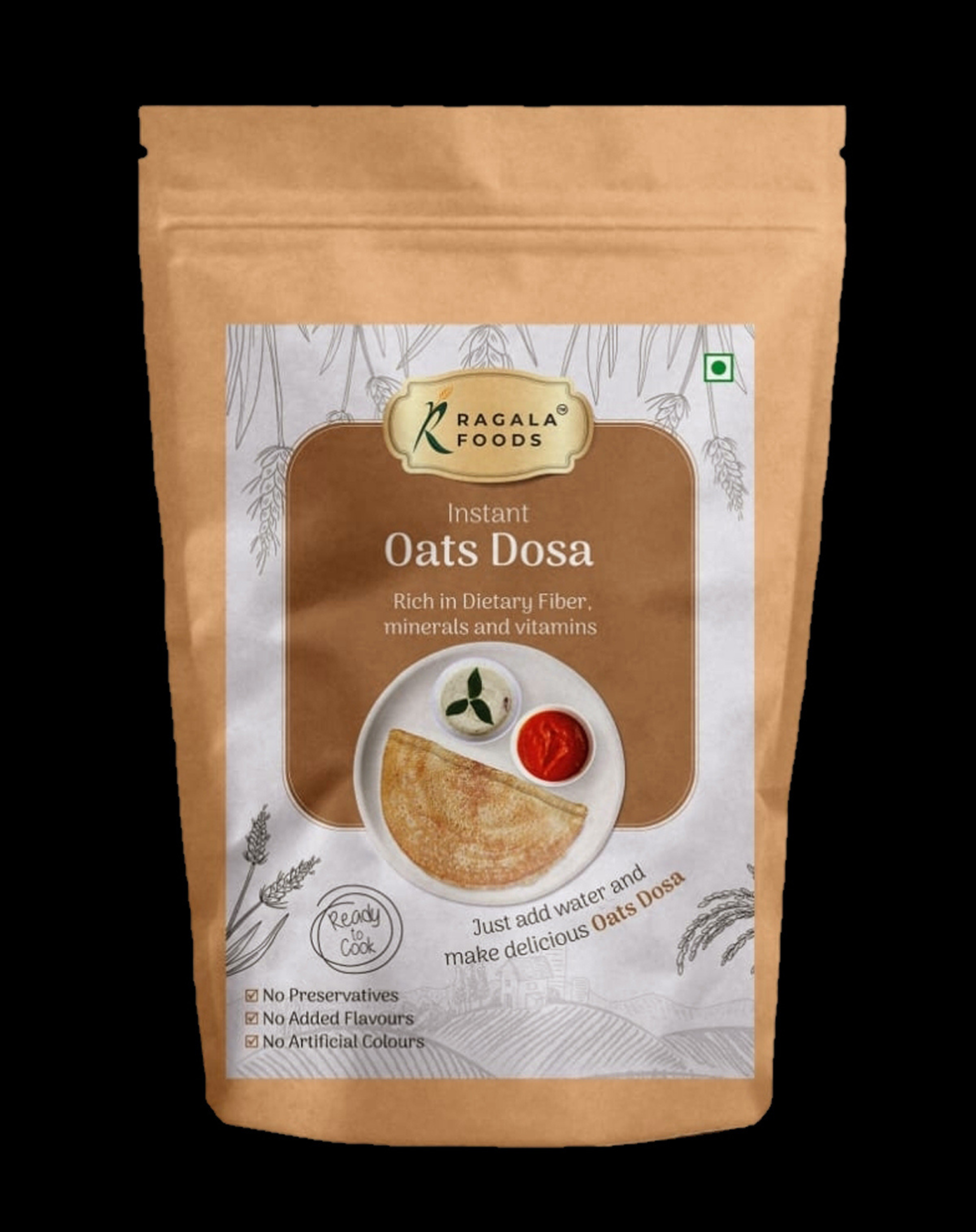 Oats Dosa Mix 500g Pack - Ragala Foods Multi Millet Products