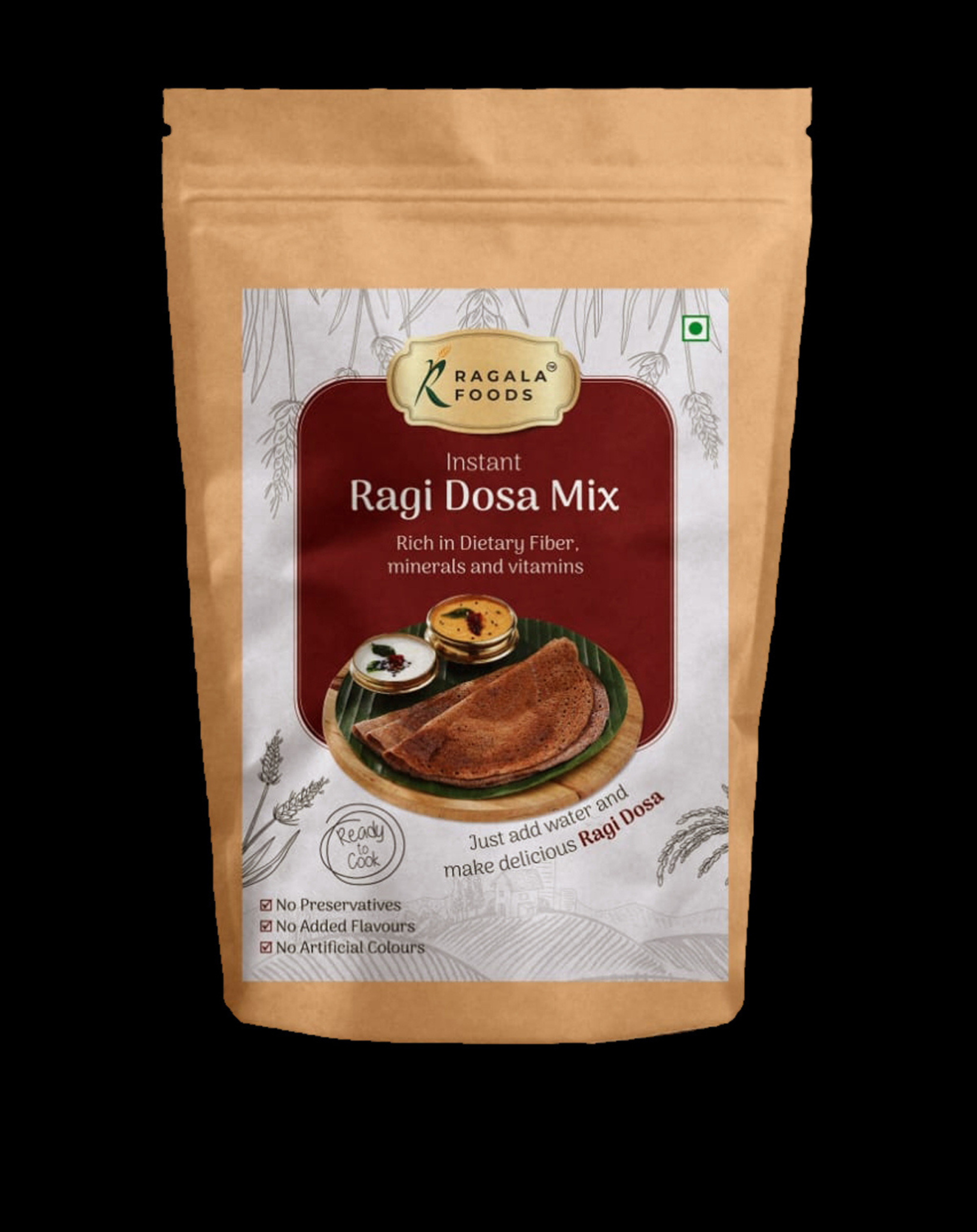 Delicious and Nutritious Ragi Dosa Mix by Ragala Foods - Ready to Cook for a Healthy Breakfast